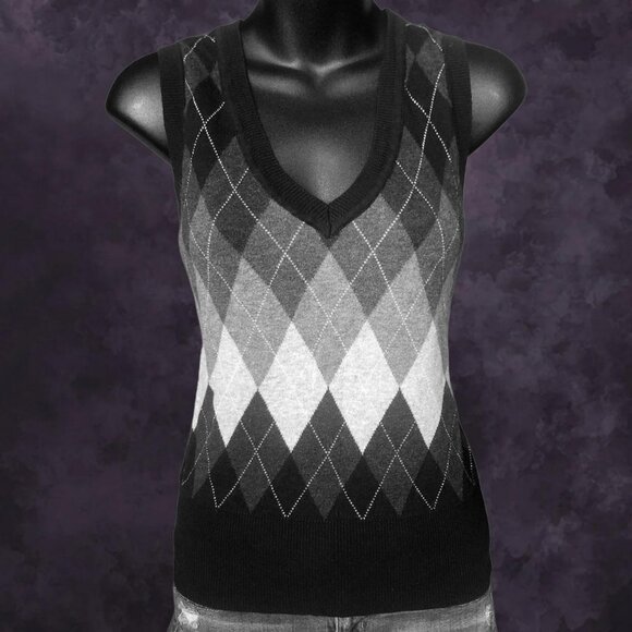 Suzy Shier Argyle Vest - Picture 1 of 5